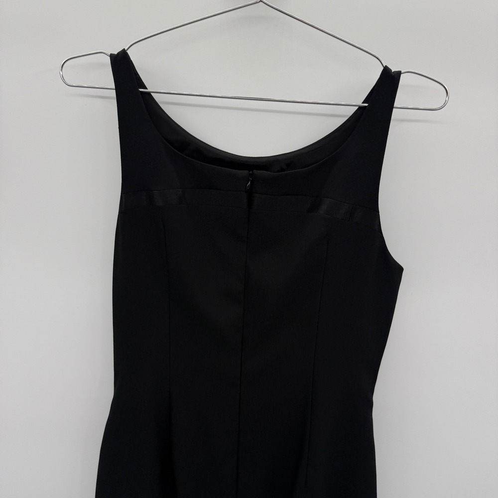 Vintage Andrea Polizzi for Rex Lester Black Sleeveless Sheath Dress Size 8‎ LBD - Picture 4 of 13